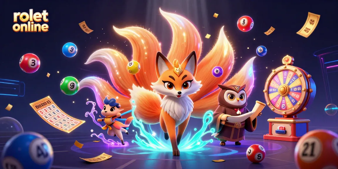 Experience rolet online thrills with vibrant characters and dynamic game elements in a stunning 3D illustration.