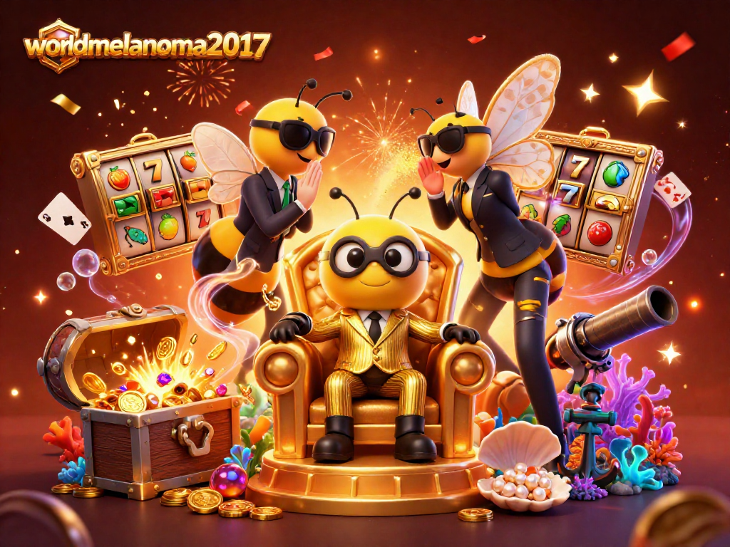 worldmelanoma2017 showcases thrilling casino action with vibrant characters and stunning elements.