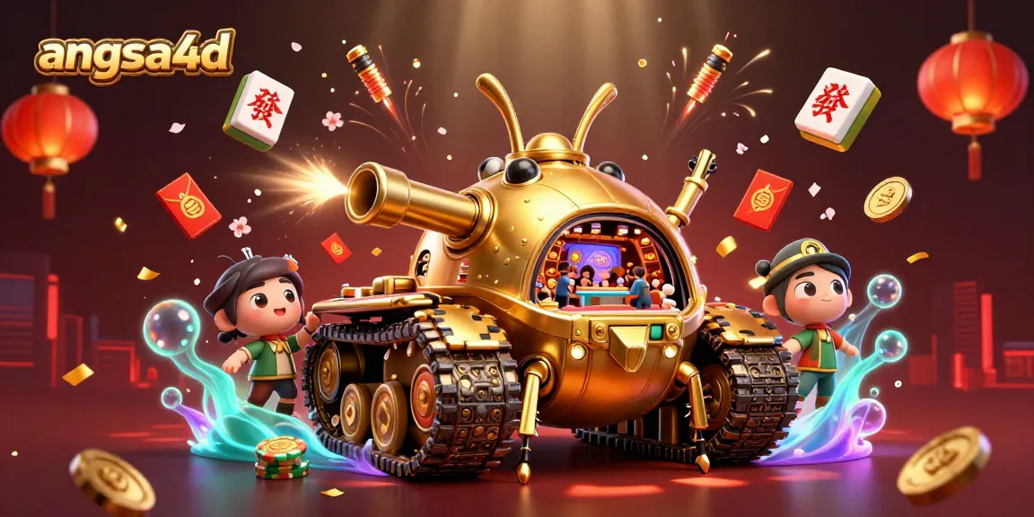 Experience thrills with angsa4d's vibrant casino-themed 3D gaming illustration full of excitement.