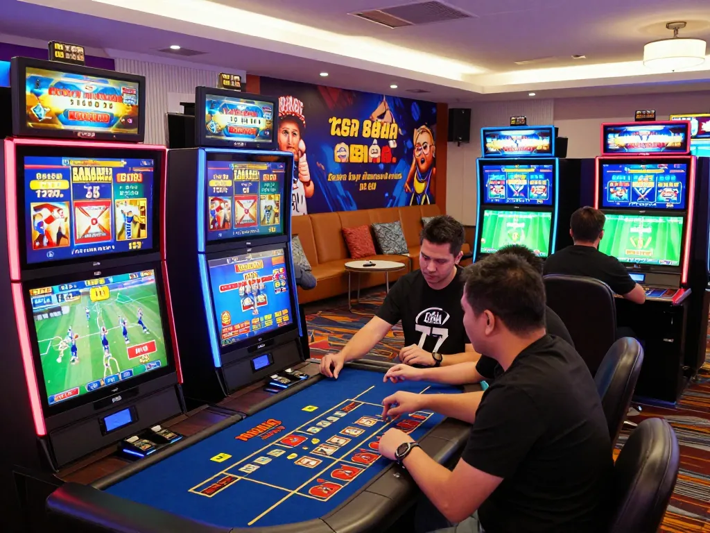 Players enjoying various games at 88aa nhà cái in a dynamic online gambling environment.