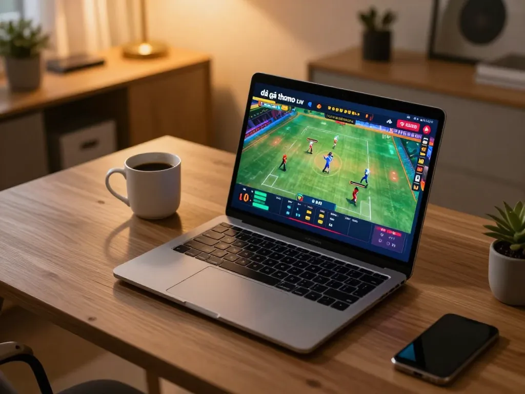 Engage with đá gà thomo live streaming while enjoying a warm home atmosphere