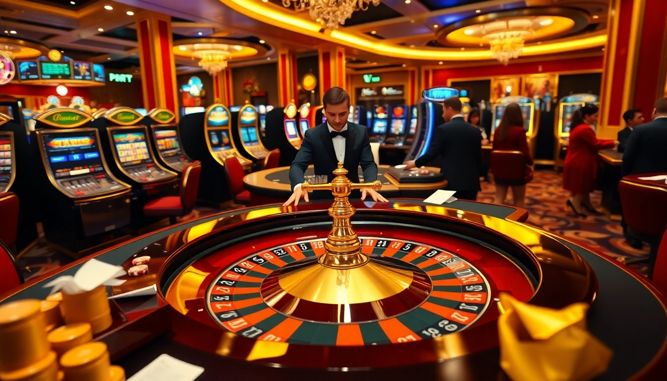 Experience the thrill at shbet's luxurious casino tables complete with roulette and vibrant chips.