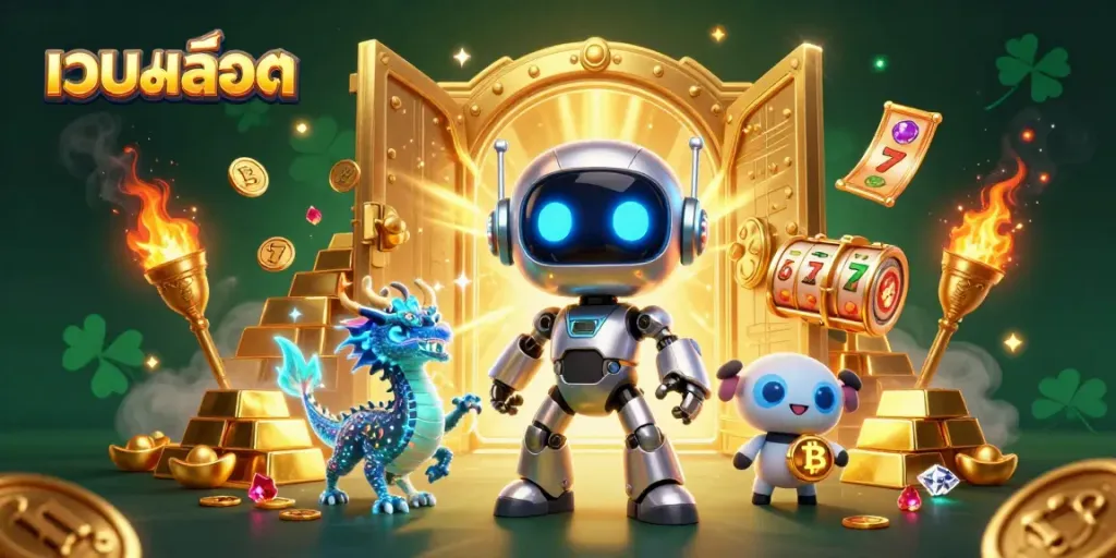 เล่นเกมเว็บสล็อตที่เต็มไปด้วยสมบัติ มีหุ่นยนต์และมังกร AI ช่วยเพิ่มสีสัน