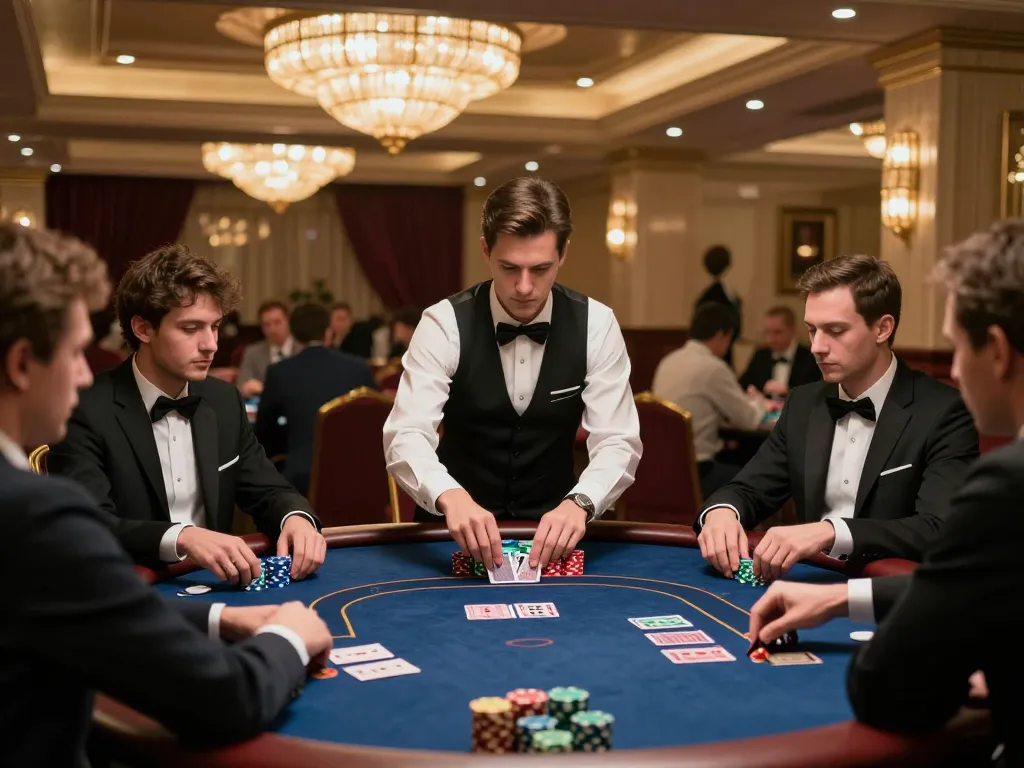 Players intensely strategizing at the poker table, highlighting tr88 com for thrilling gameplay.