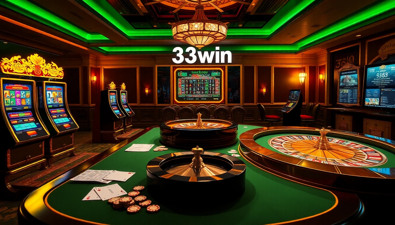 Experience the thrill of winning at 33win with immersive online gaming visuals.