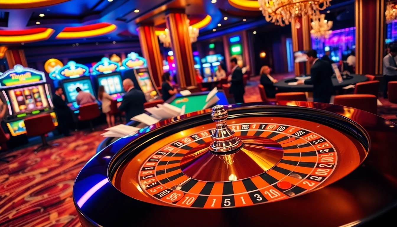 Experience thrilling gameplay at F8bet with vibrant roulette and poker action.