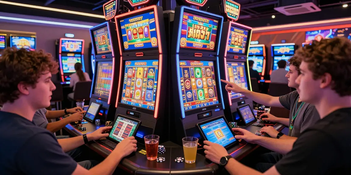 Players enjoying thrilling bonus buy slots in an international online casino environment, showcasing excitement and engagement.