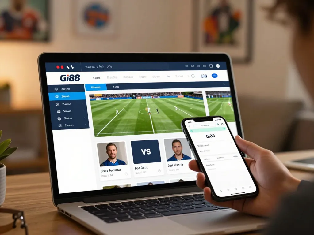 Engage in sports betting on the gi88 mobile app with live match statistics.