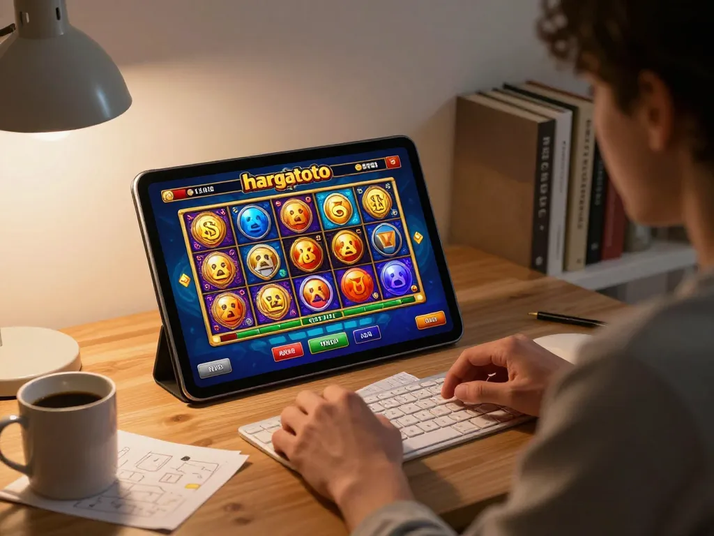 Permainan yang terlibat di hargatoto slot dengan tablet dan barang pribadi menunjukkan pendekatan strategis.