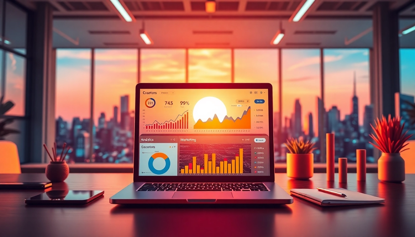 AT99 marketing dashboard displaying key analytics and metrics in a professional setting.