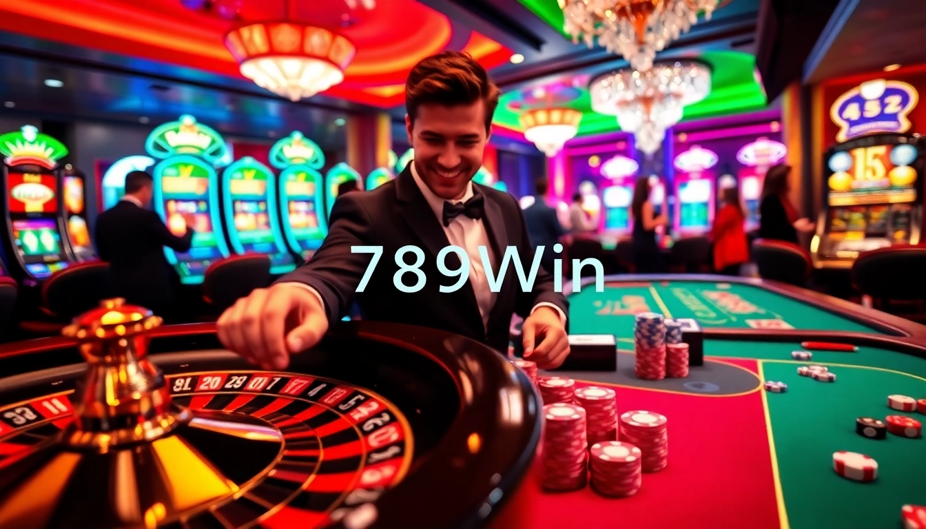 Experience thrilling moments at link 789Win poker tables with vibrant chips and roulette.