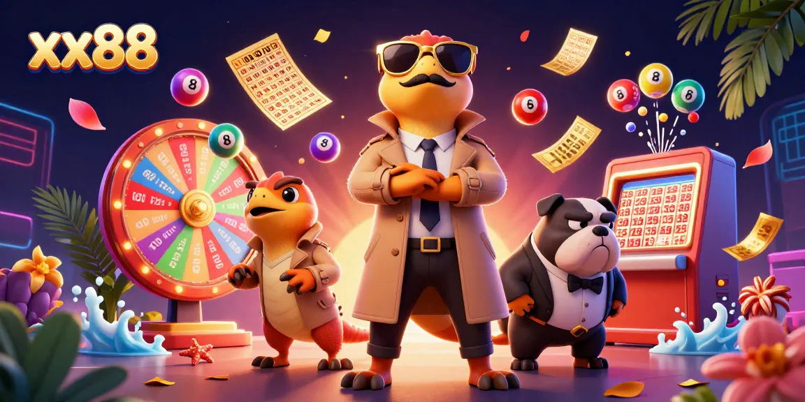 Engage in thrilling xx88 gameplay with raptors in a trench coat at a bustling casino lounge.