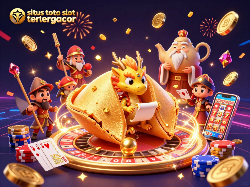 Experience thrilling gameplay at situs toto slot tergacor with golden coins and a spinning roulette wheel.