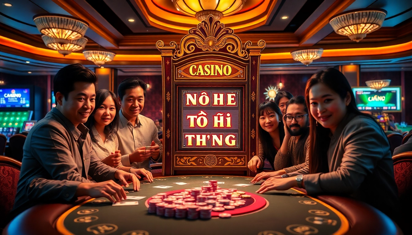 Nổ Hũ Đổi Thưởng slot machine attracts players with exciting jackpots and vibrant colors.