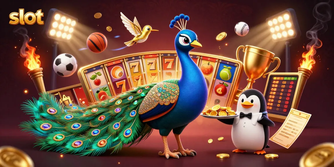 Spin slots while enjoying animated characters and scenes in a lively casino environment.