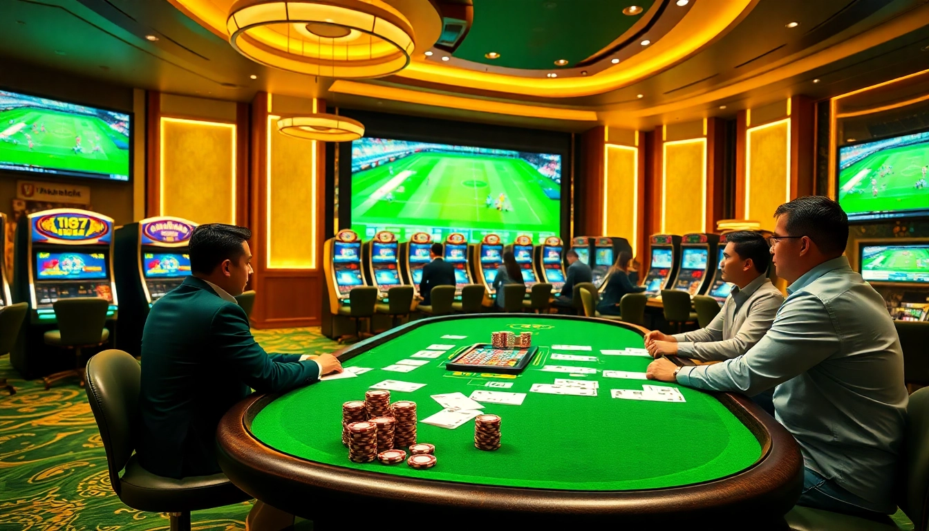 Experience thrilling แทงบอล action at a luxurious casino with vibrant betting features and live games.