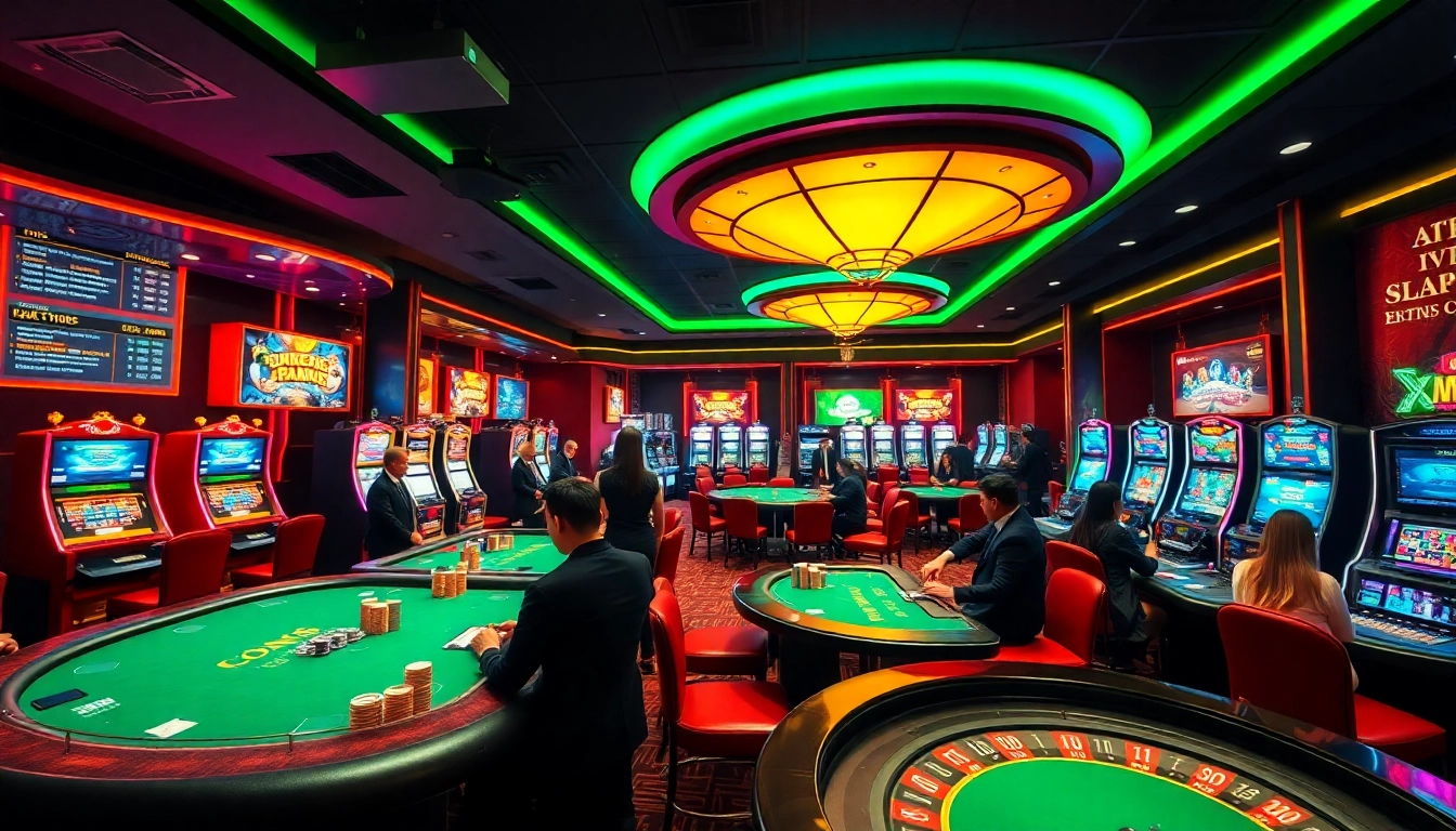 K88 online gambling experience with vibrant tables and exciting gameplay in a casino setting.