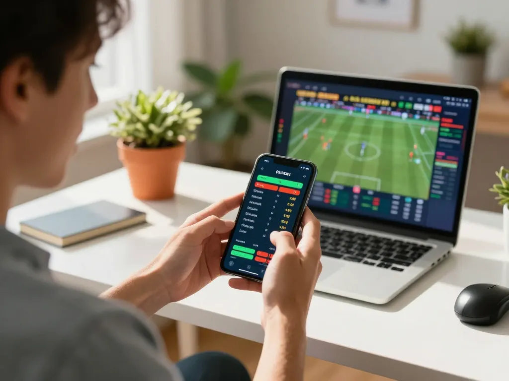 Engaging sports betting experience on mobile via ho88 platform with live odds displayed.