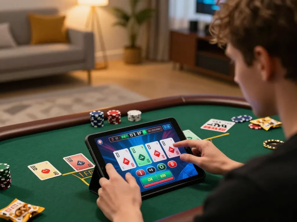 Engage in kerajaanslot strategy at home with live dealer blackjack on a tablet