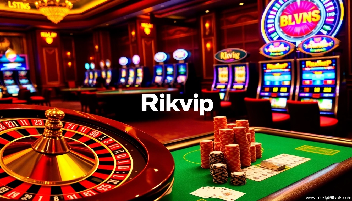 Engaging players at Rikvip's vibrant online casino, showcasing excitement and professionalism.