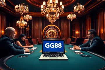 Engage with thrilling gameplay on https://gg88com.pro/ at a luxury casino poker table.