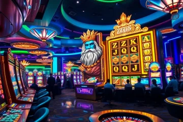 Putar gulungan kemenangan di slot Zeus, menikmati kemewahan suasana kasino yang hidup.