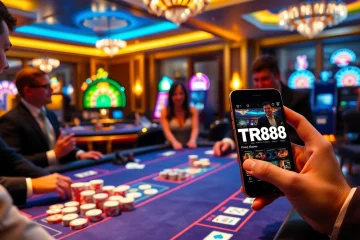 Playing poker at a high-stakes table while experiencing TR88's elite gambling atmosphere.