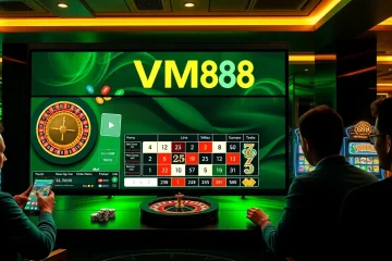 Engaging VM88 online casino interface displaying winning roulette spins and professional betting activity