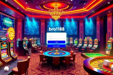 Engaging players at a virtual casino showcasing the bro138 login interface with vibrant gaming elements.